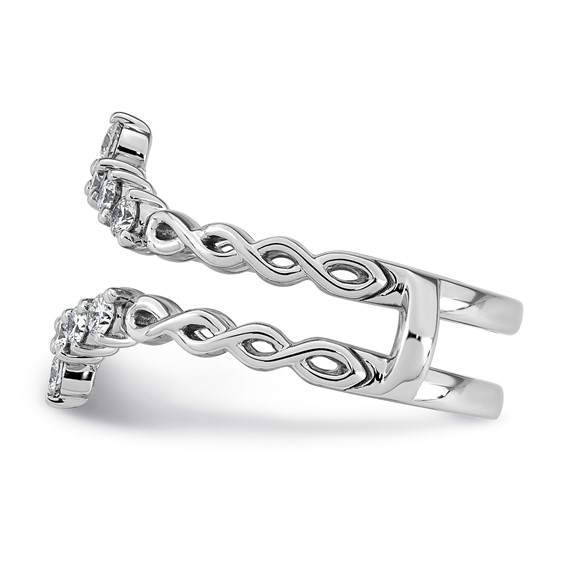 14kw 1/2ct Lab Grown Dia  VS+ F+ Complete Ring Guard