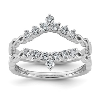 14kw 1/2ct Lab Grown Dia  VS+ F+ Complete Ring Guard