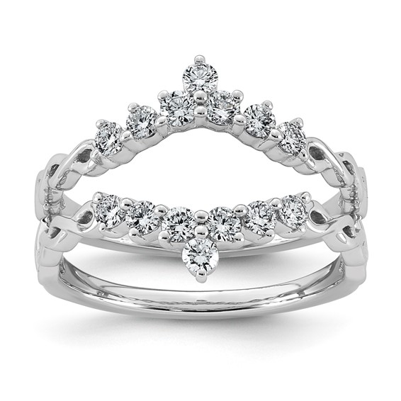 14kw 1/2ct Lab Grown Dia  VS+ F+ Complete Ring Guard