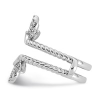 14K White Gold 0.50ct Lab Grown Dia VS+ F+ Complete Ring Guard view 3