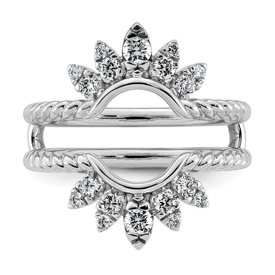 14kw 1/2ct Lab Grown Dia  VS+ F+ Complete Ring Guard