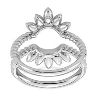 14K White Gold 0.50ct Lab Grown Dia VS+ F+ Complete Ring Guard view 5