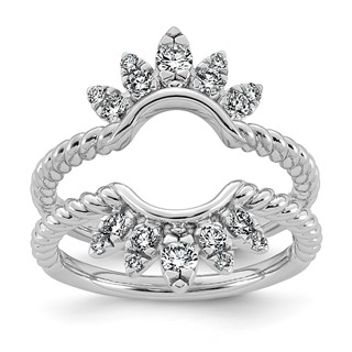 14kw 1/2ct Lab Grown Dia  VS+ F+ Complete Ring Guard