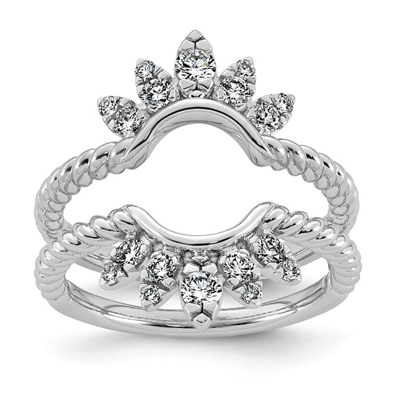 14kw 1/2ct Lab Grown Dia  VS+ F+ Complete Ring Guard