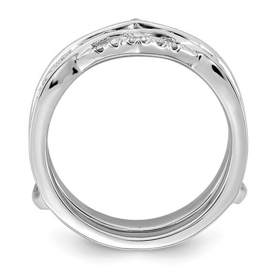 14kw 3/4ct Lab Grown Dia  VS+ F+ Complete Ring Guard