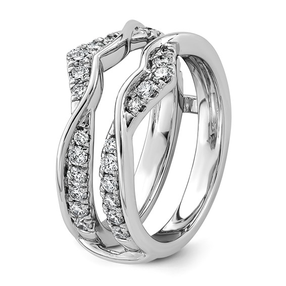 14kw 3/4ct Lab Grown Dia  VS+ F+ Complete Ring Guard