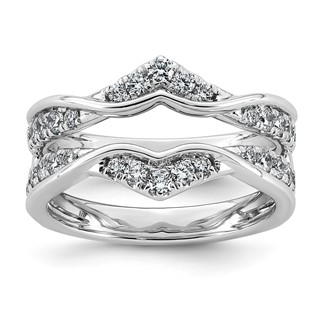 14kw 3/4ct Lab Grown Dia  VS+ F+ Complete Ring Guard