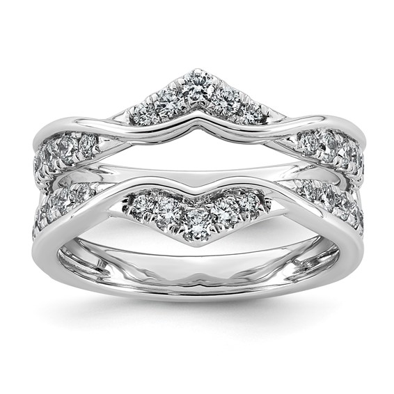 14kw 3/4ct Lab Grown Dia  VS+ F+ Complete Ring Guard