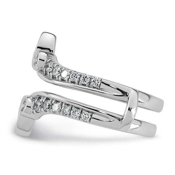 14kw 3/4ct Lab Grown Dia  VS+ F+ Complete Ring Guard