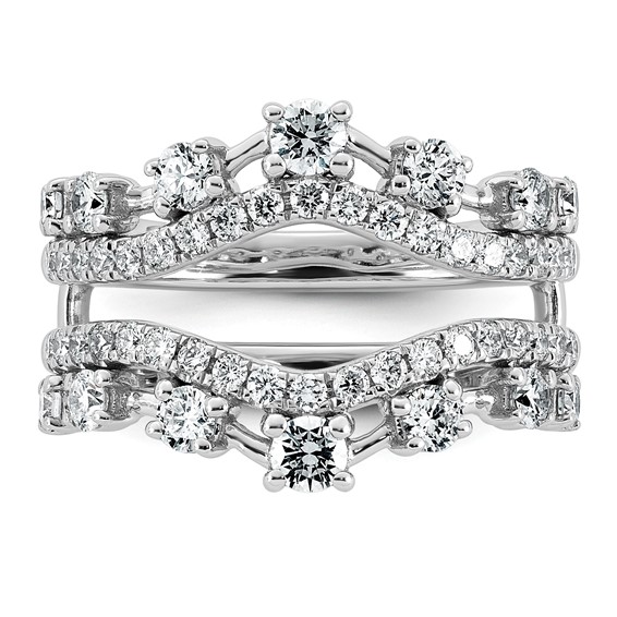 14kw 1 1/4ct Lab Grown Dia  VS+ F+ Complete Ring Guard