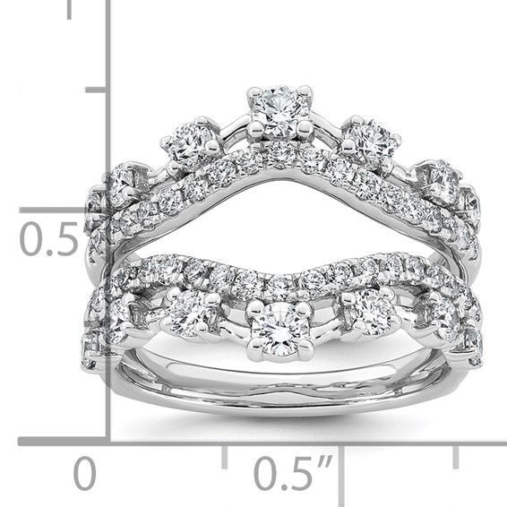 14kw 1 1/4ct Lab Grown Dia  VS+ F+ Complete Ring Guard