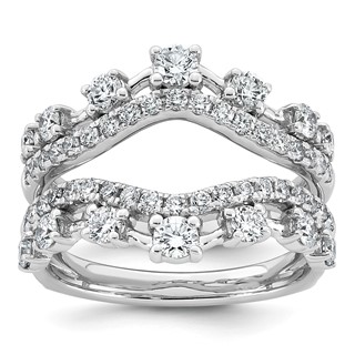 14kw 1 1/4ct Lab Grown Dia  VS+ F+ Complete Ring Guard