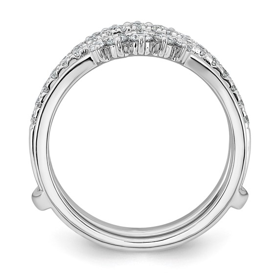 14kw 3/4ct Lab Grown Dia  VS+ F+ Complete Ring Guard