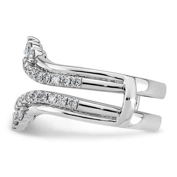 14kw 3/4ct Lab Grown Dia  VS+ F+ Complete Ring Guard