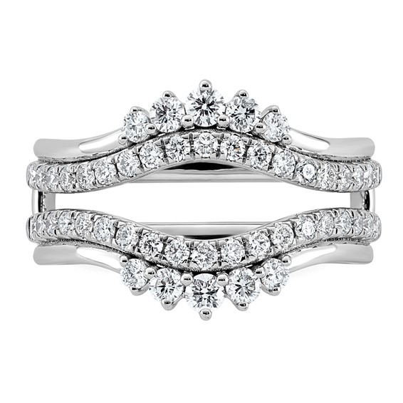 14kw 3/4ct Lab Grown Dia  VS+ F+ Complete Ring Guard