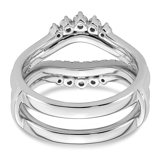 14kw 3/4ct Lab Grown Dia  VS+ F+ Complete Ring Guard