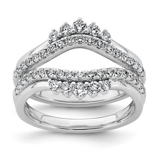 14kw 3/4ct Lab Grown Dia  VS+ F+ Complete Ring Guard