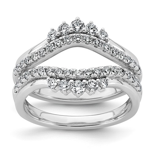 14K White Gold 0.75ct Lab Grown Dia VS+ F+ Complete Ring Guard