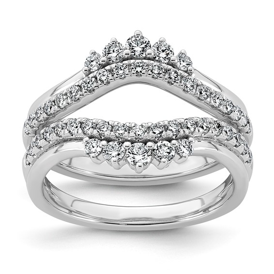 14kw 3/4ct Lab Grown Dia  VS+ F+ Complete Ring Guard