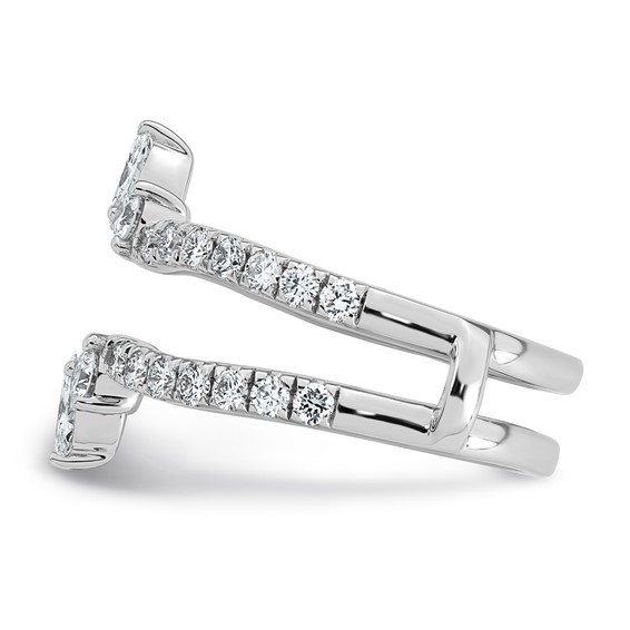 14kw 1ct Lab Grown Dia  VS+ F+ Complete Ring Guard