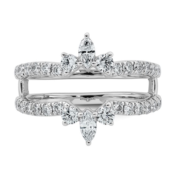 14kw 1ct Lab Grown Dia  VS+ F+ Complete Ring Guard