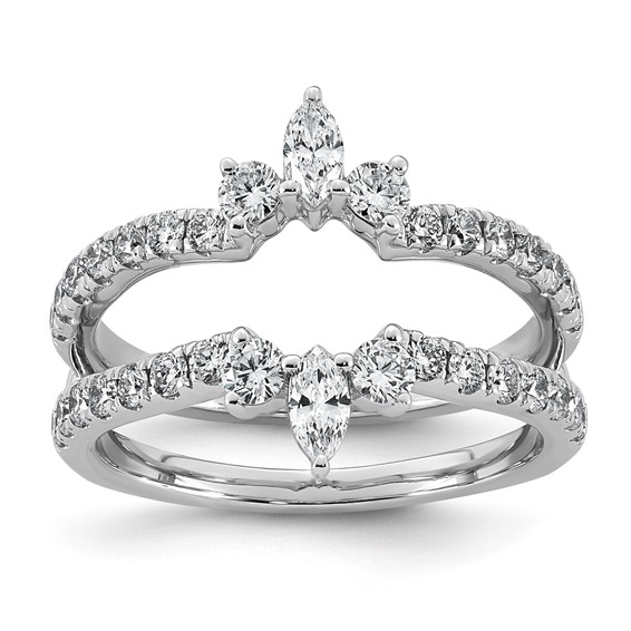 14kw 1ct Lab Grown Dia  VS+ F+ Complete Ring Guard