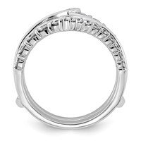 14K White Gold 1ct Lab Grown Dia VS+ F+ Complete Ring Guard view 2