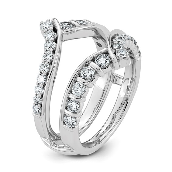 14kw 1ct Lab Grown Dia  VS+ F+ Complete Ring Guard