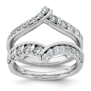 14kw 1ct Lab Grown Dia  VS+ F+ Complete Ring Guard