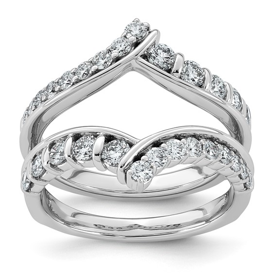 14kw 1ct Lab Grown Dia  VS+ F+ Complete Ring Guard