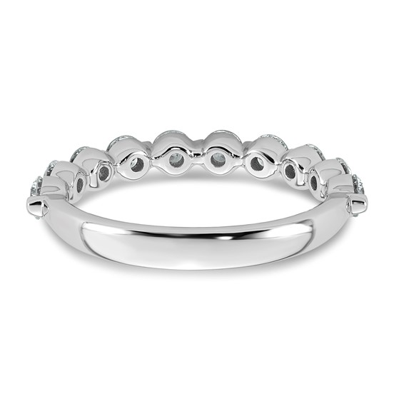 14kw 1ct Lab Grown Dia VS+ F+ Round Shape Stones Comp Wedding Band