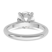 14K White Gold 2 Carat Certified Lab Grown Diamond VS+ F+ Round 8X Complete Solitaire Ring view 5