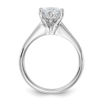 14K White Gold 3 Carat Certified Lab Grown Diamond VS+ F+ Marquise 8X Complete Solitaire Ring view 2