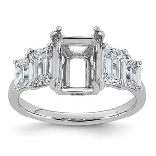 14kw 1 7/8ct Lab Grown Dia  VS+ F+ Semi-mount Ring