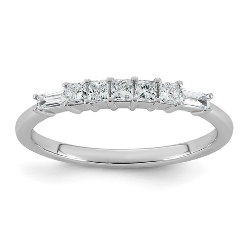 14K White Gold 0.38ct Lab Grown Dia VS+ F+ Comp Fashion Ring