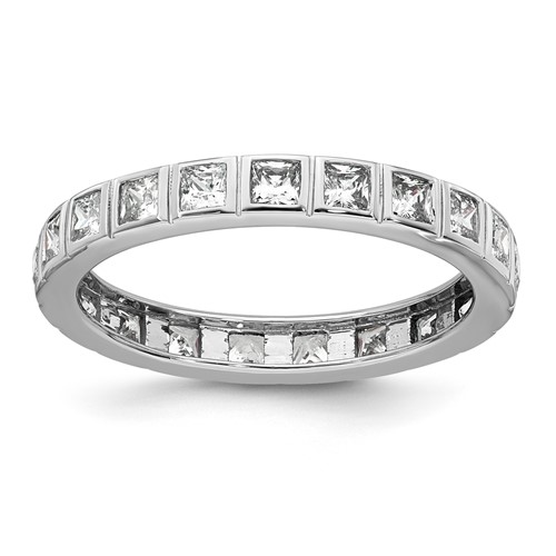 14K Yellow Gold 1ct Lab Grown Dia VS+ F+ Comp Eternity Band