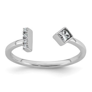 14kw 1/8ct Lab Grown Dia VS+ F+ Comp Fashion Ring