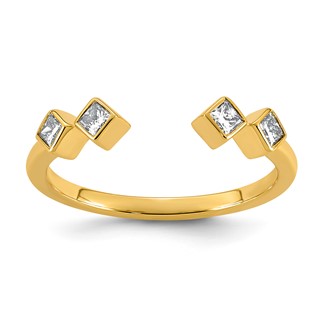 14ky 1/5ct Lab Grown Dia VS+ F+ Comp Fashion Ring