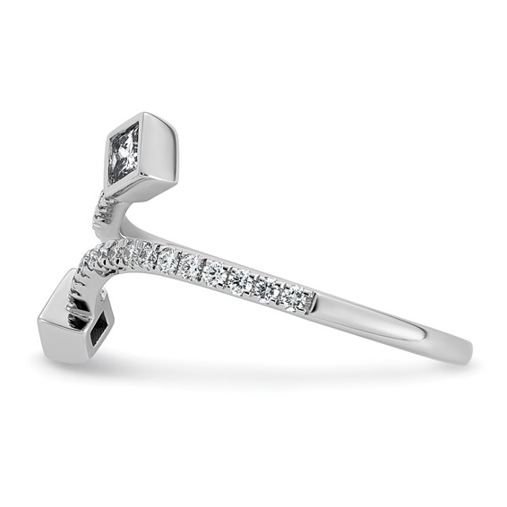 14kw 3/8ct Lab Grown Dia VS+ F+ Comp Fashion Ring