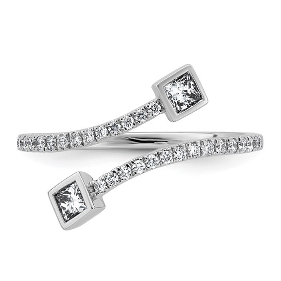 14kw 3/8ct Lab Grown Dia VS+ F+ Comp Fashion Ring