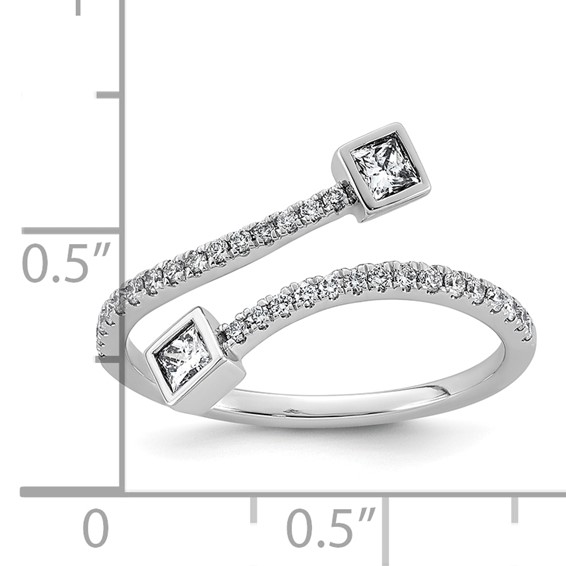 14kw 3/8ct Lab Grown Dia VS+ F+ Comp Fashion Ring