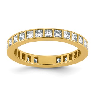14ky 1 1/3ct Lab Grown Dia VS+ F+ Comp Eternity Band