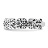 14K White Gold 0.50ct Lab Grown Dia VS+ F+ Comp Fashion Ring view 3