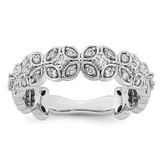 14kw 1/2ct Lab Grown Dia VS+ F+ Comp Fashion Ring