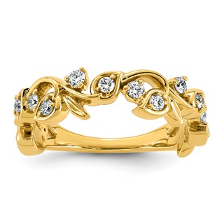 14k 3/8ct Lab Grown Dia VS+ F+ Comp Fashion Ring