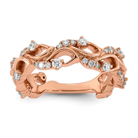 14kr 1/2ct Lab Grown Dia VS+ F+ Comp Fashion Ring