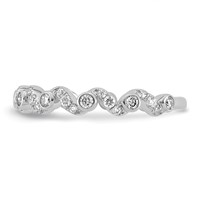 14K White Gold 0.33ct Lab Grown Dia VS+ F+ Comp Wedding Band view 3
