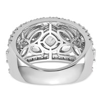 14K White Gold WG Lab Grown Dia VS+ F+ 4.5ct Complete Anniversary Band view 5