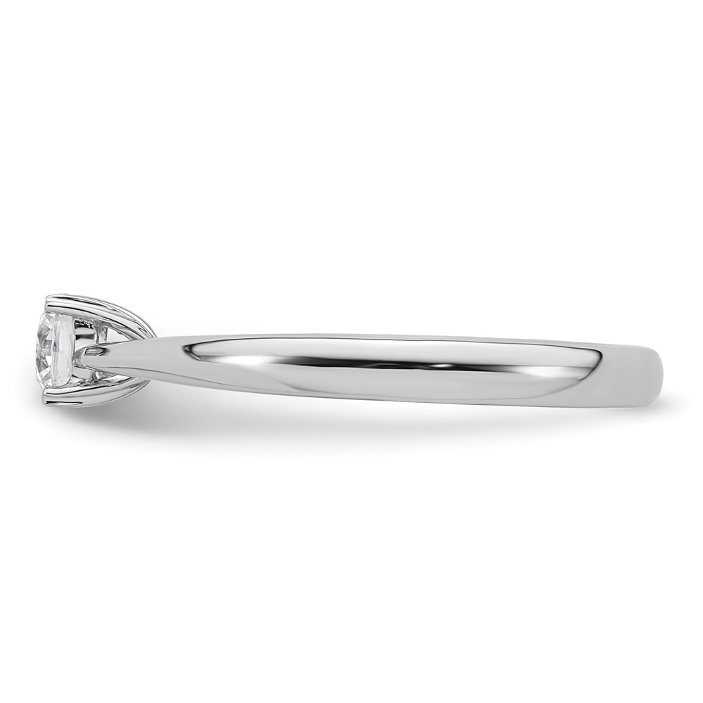 True Origin 14k White Gold 1/3 carat Lab Grown Diamond VS/SI+ G+ Round Solitaire Engagement Ring (RM1930E-033-WLG)