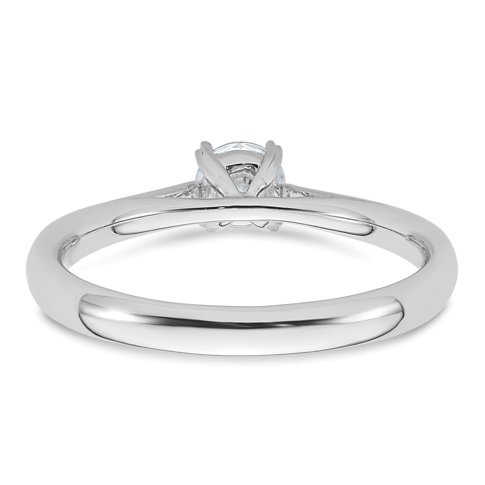 True Origin 14k White Gold 1/3 carat Lab Grown Diamond VS/SI+ G+ Round Solitaire Engagement Ring (RM1930E-033-WLG)